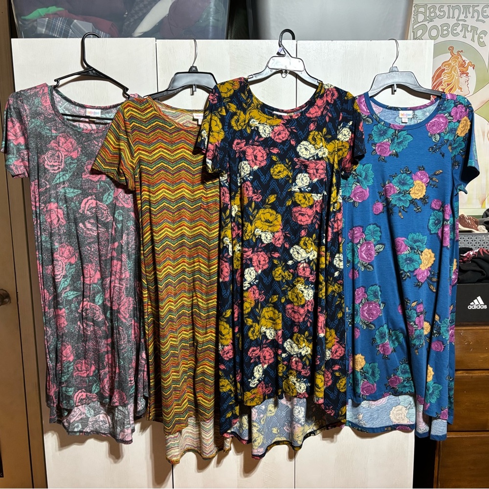 LuLaRoe Shirt Dresses - 4 Varying Sizes